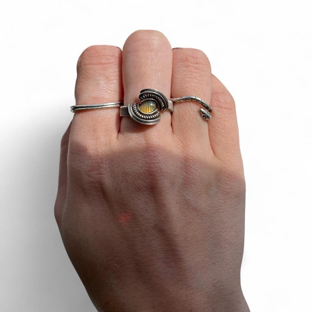 Moonstone wrap wrap ring - Picture 4 of 8